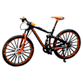 Miniatyrbillede 1 af 5: Børne Mini Fingercykel Sjov Fingercykel Mountainbike Legetøj Samleobjekt Model  Sort Orange