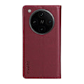 Miniatyrbillede 3 af 5: Til Oppo Find X8 Pro 5G Wallet Case YIKATU YK-001 PU Læder Telefon Cover med Stand - Grøn[HK] Wine Red Multicolor