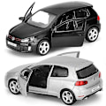 Miniatyrbilde 2 av 5: 1:36 Golf 6 Gti Diecast Legering Bilmodell Lekebil Metall Simulering Lekebilmodell 2 Dører Åpnet Samling Barneleker Gave[HK] Silvery