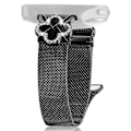 Miniatyrbillede 1 af 5: Til Garmin vivoactive 5 GarminActive 5 Milanese Rem Elektropletteret Urrem med Kløverforbindelse Multicolor Black Black Shell