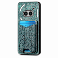Miniatyrbillede 2 af 5: Til Nothing Phone (2a) Etui med Præget Mønster, Kortholder, Støttefod, Læder Bagcover [HK] Style C Multicolor