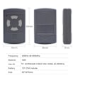 Pikkukuva 5 / 5: 40.685MHz Autotallin oven kaukosäädin HSM2 HSM4 HSE2 40MHz 40.685MHz portinavaajalle [HK] black gray  gray