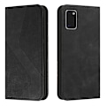 Miniatyrbilde 1 av 5: Samsung Galaxy A41 Deksel, PU Lær Flip Cover Magnetisk Lukking Lommebok Kortspor Stativ Deksel[HK] Samsung Galaxy A41 Black