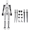 Miniatyrbillede 1 af 5: T13 Actionfigur, Titan 13 Actionfigur, 3D-trykt multi-leddet bevægelig T13 Actionfigur, Lucky 13 Actionfigur Dekoration til skrivebordet Gave[HK] Transparent