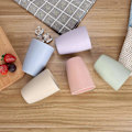 Miniatyrbillede 3 af 5: 5 stk., ubrudbar kop i hvedestrå (12 oz), genanvendelige drikkekopper, opvaskemaskine-sikre krus, BPA-fri[HK] 5Pcs Beige