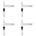 Miniatyrbilde 1 av 5: 4 stk. BSR Nåle Stylus, Dobbeltsidig Platespiller Nål Erstatning Fonograf Platespiller Stylus for BSR -16 -17[HK] White