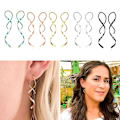 Miniatyrbillede 4 af 5: Spiral Tassel Øreringe Lange Øreringe Spiral Øre Line Spiral Øreringe[HK] Gold