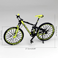 Miniatyrbillede 5 af 5: Børne Mini Fingercykel Sjov Fingercykel Mountainbike Legetøj Samleobjekt Model  Sort Orange