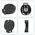 Miniatyrbilde 5 av 5: 2 stk. Cr2450 Knappcelle Batterisokkel Holder Kasse 2 Pins Svart[HK]