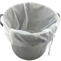 Miniatyrbillede 1 af 4: Bryg Mesh Bag Stor Kapacitet Snørepose Holdbar Hvid Bryg Mesh Bag Til Indendørs[HkkK] White