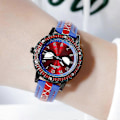Miniatyrbilde 5 av 5: Spiderman Kul Lysende Effekt Armbåndsur Barn Vanntett Analog Klokke Gutter Jenter Barn Bursdagsgave[HK] Blue Red