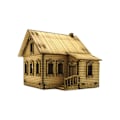 Miniatyrbild 1 av 5: 1/72 Trä Europeiskt Hus För Mikro Landskap Sandbord Arkitektur Modell Stil A[HK] Style A 8cm
