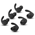 Miniatyrbillede 1 af 5: 6 stk. ørepropper, In-Ear spidser, blød silikonehud til Hua-wei xSport/Honor AM61[HK] Black