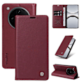Miniatyrbillede 1 af 5: Til Oppo Find X8 Pro 5G Wallet Case YIKATU YK-001 PU Læder Telefon Cover med Stand - Grøn[HK] Wine Red Multicolor