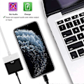 Miniatyrbilde 5 av 5: Lightning til 30-pinners adapter med kabelledning synkroniseringskonverteringslading for iPhone 13/13PM/12PM/11 PM/XS/8P/iPad/iPod[HK] White