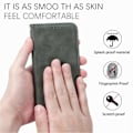 Miniatyrbillede 5 af 5: Til Samsung Galaxy S24 FE Etui Hud-Touch Læder Wallet Telefon Cover Magnetisk Absorption[HK] Grey