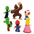 Miniatyrbild 3 av 5: 6-pack Super Mario Mini-figurer Leksak Dockor Dekor Samling Modell Prydnader Barn Present[HK]