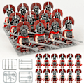 Miniatyrbillede 2 af 5: Middelalderlig romersk soldatregiment 12 byggeklodser minifigurer og små partikelsamlingslegetøj[HK] 12 pieces in a set
