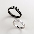 Miniatyrbillede 1 af 2: Tandløs og Lys Fury Justerbar Dating Ring, hw[HK]