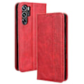 Miniatyrbilde 1 av 5: For ZTE nubia Red Magic 9 Pro 5G/9 Pro+ 5G Lærveske Magnetisk Flip Lommebokdeksel[HK] Red