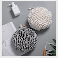 Miniatyrbild 5 av 5: HK Snabbtorkande Chenille Handduk för Badrum White
