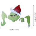 Miniatyrbillede 2 af 2: Julefest Pynt Havehegn Kigger The Grinch Julemand Elg Dekoration[HK] D