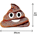 Miniatyrbild 2 av 4: Färgglad Leende Bajskorv Emoji Kudde - Mjuk Plysch Leksak Dekoration (GET IT Gifts)_SSDLV
