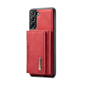 Miniatyrbild 3 av 5: För Samsung Galaxy S22 5G DG.MING M2-serien 3-faldig Multi Card Bag + Magnetiskt Bakstycke Mobilskal [HK] Red