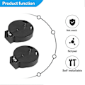 Miniatyrbilde 4 av 5: 2 stk. Cr2450 Knappcelle Batterisokkel Holder Kasse 2 Pins Svart[HK]