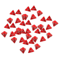 Miniatyrbillede 3 af 5: 40/pakke Røde Gem Polyhedral Terninger Sæt D4 Terning Firsidig Terning Til Brætspil[HK]