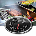 Miniatyrbilde 3 av 5: BBQ Grill Lokk Termometer Varmeindikator Erstatning Master For[HK] As shown