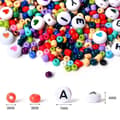 Miniatyrbild 3 av 5: 3 mm pärlor, 2400 stycken, alfabetiska multifärg multicolor