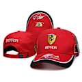 Pikkukuva 2 / 5: Ferrarin logolla varustetut baseball-lippikset, säädettävät, rennot puuvillaiset aurinkohatut miehille ja naisille, muodikkaat snapback-säädettävät hatut [HK] Black