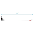 Miniatyrbillede 2 af 5: (10 stk.) Udskiftning 3,5 mm x 1,35 mm Højre DC Strøm Hanstik til Ledning Åben Ende Pigtail Strøm[HK] Black