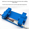 Miniatyrbillede 3 af 5: LED Lysplade Loddestation Lodning PCB Elektronisk Kredsløbskort Svejsningsarmatur[HK] Blue