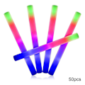 Miniatyrbilde 1 av 5: 50 stk. Fargerike LED Skumlysstaver Multifunksjonell Blinkende Lys for Fest Halloween[HK] 50pcs