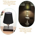 Miniatyrbilde 2 av 5: Bordlampe Stoffskjerm - 2 stk Små Klips-på Hengende Lamper for Bordlamper - Stofflampeskjermer med Vedlegg for Taklampe[HkkK]