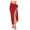 Pikkukuva 3 / 4: Rantahame Sarong Pareo Bikini Wrap Hame Peite Uimapuku [HK] Red