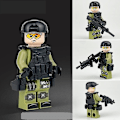 Pikkukuva 3 / 5: 12 kpl Sotilas Action Figurit SWAT-tiimi Poliisihahmot Rakennuspalikat Leikkiseti [HK]
