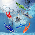 Miniatyrbilde 2 av 5: Barnebasseng Dykkelekesett, Øv Dykking Og Svømming, Undervanns Flerfarget Synkende Blekksprut (sett med 6)[HK] multicolor shark