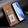 Miniatyrbilde 2 av 5: Lommeboketui med glidelås i PU-skinn for ZTE Blade A75 5G / Nubia Focus[HK] Brown