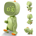 Miniatyrbilde 2 av 3: Digital Vekkerklokke for Barn, Tre Alarmer, Dinosaur Vekkerklokke med Variabel Form, Snooze, Nig[HK]
