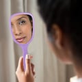 Miniatyrbillede 3 af 4: HK Sunrain 8 stk. Håndholdte Hånd Spejle Rejse Makeup Håndholdte Cosm