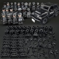 Pikkukuva 1 / 4: Sotilassarjan koottu roisto 22 minihahmoa ja jeeppi[HK] Black 1 Set