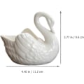 Miniatyrbild 5 av 5: Keramisk Svanprydnad Bröllopspresent Handgåva[HK] White