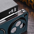 Miniatyrbild 4 av 5: Magnetiskt telefonfodral för OnePlus Open PU-läder+TPU-skal Kompatibelt med MagSafe[HK] Style D Multicolor