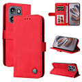 Miniatyrbild 1 av 5: Skin Feel PU-fodral för Motorola Edge 50 Neo / ThinkPhone 25[HK] Red