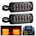 Miniatyrbild 2 av 3: HK 12 LED Strobe Varningsljus Lätt att installera Indikatorlampa för Lastbilstillbehör Yellow Light