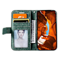 Miniatyrbild 2 av 5: Plånboksfodral i Läder med Skin-touch Textur för iPhone 12 mini [HK] Style C Multicolor