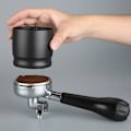 Miniatyrbillede 5 af 5: 58mm Kaffe Doseringskop, Aluminiumlegering Espresso Doserings Tragt Kaffe Doserings Ring Fordeler Kaffemaskine Tilbehør(1stk, Sort)[HK]
